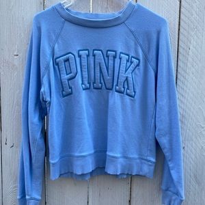 VICTORIA SECRET LIGHT BLUE FLEECE